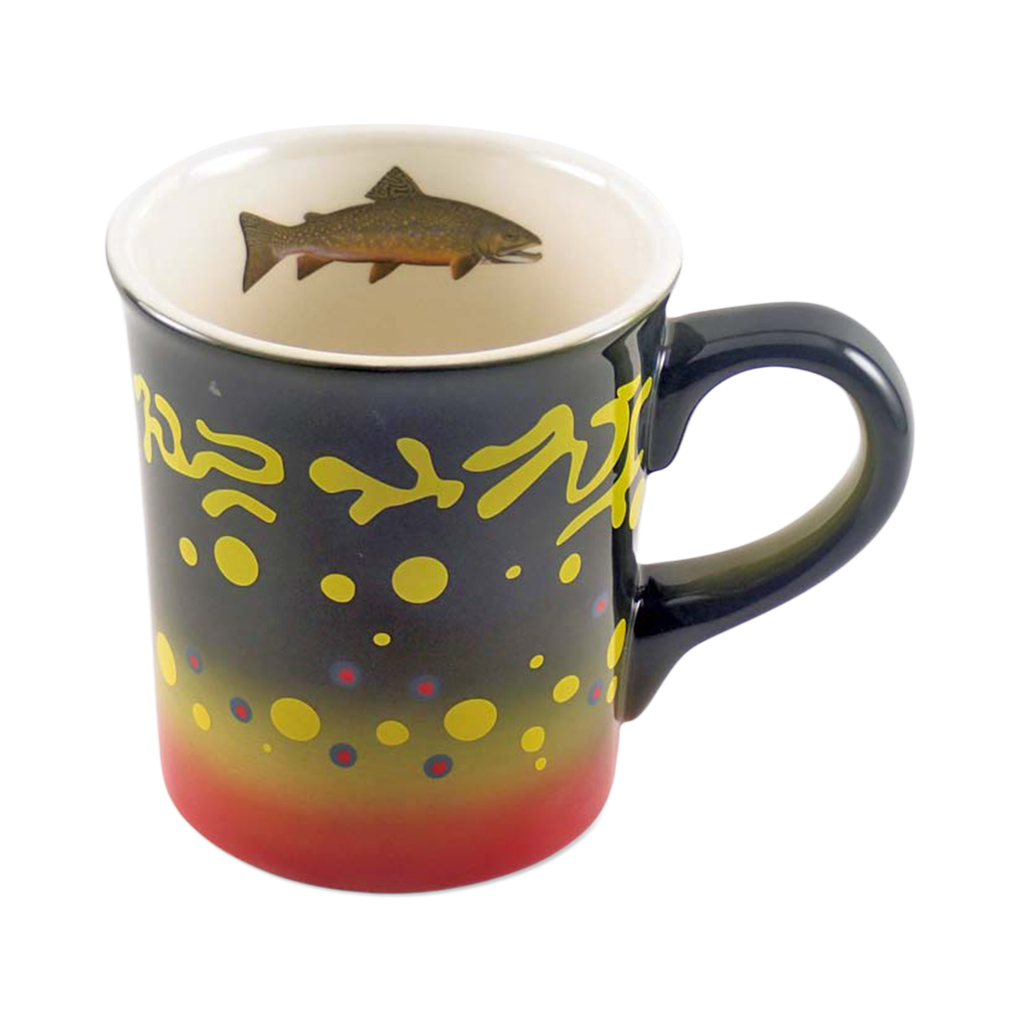 Stoneware Trout Pattern Mug