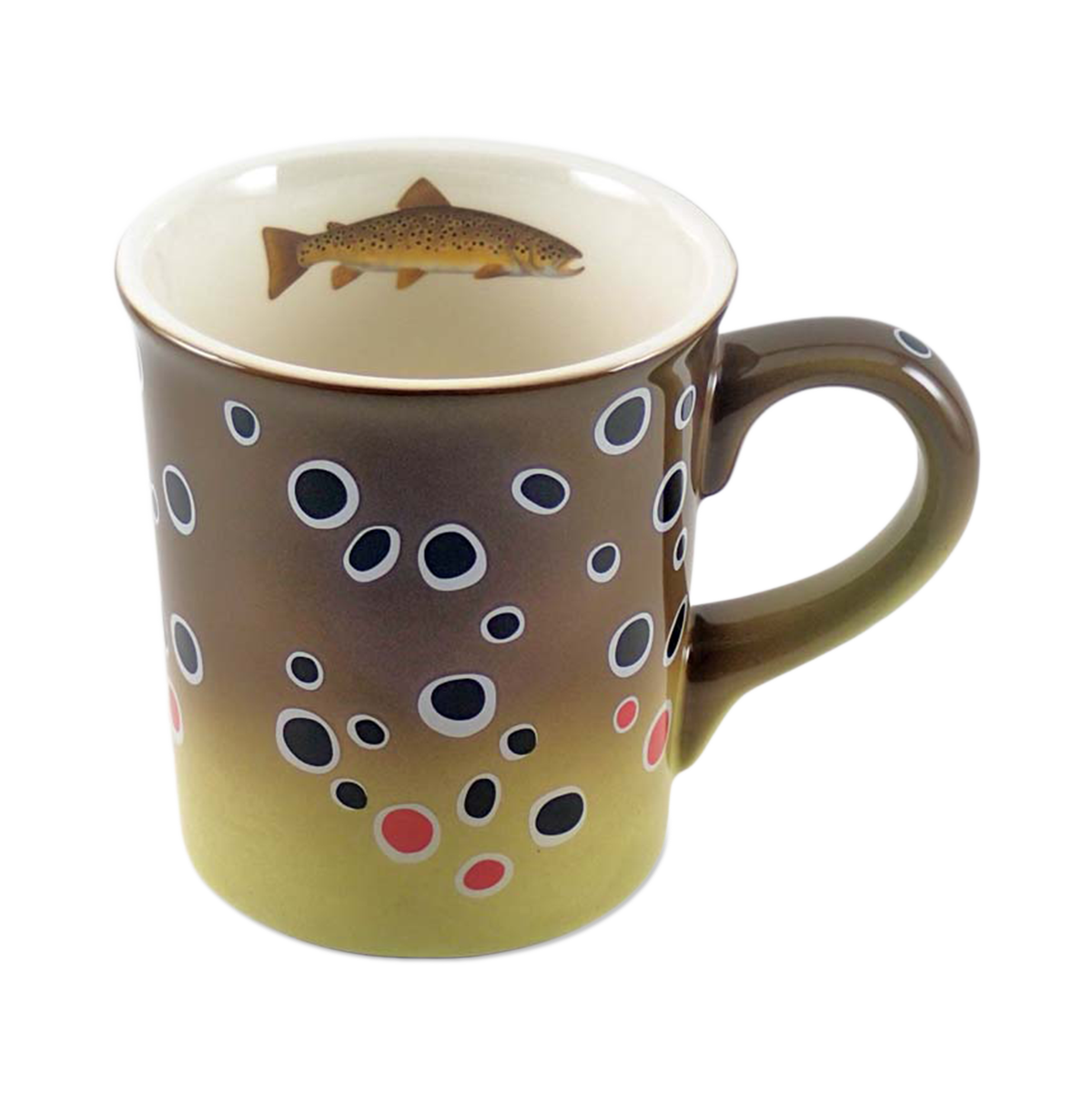 Stoneware Trout Pattern Mug