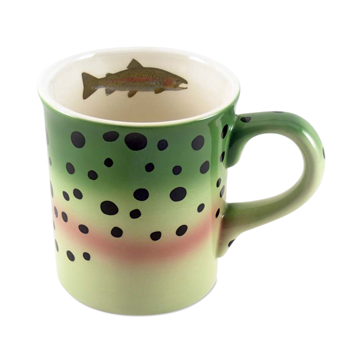 Stoneware Trout Pattern Mug
