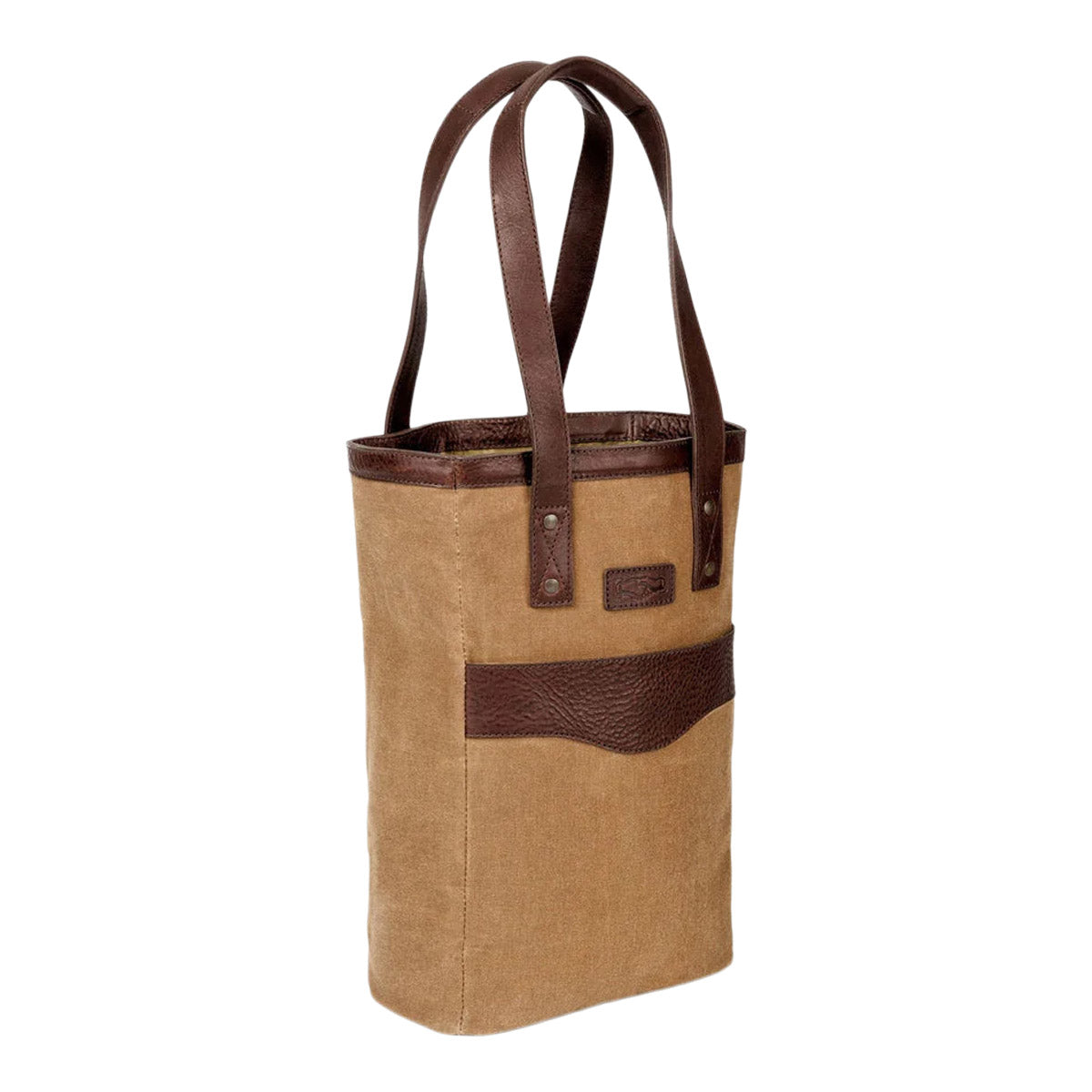 Mission Mercantile Waxed Canvas Two Bottle Tote