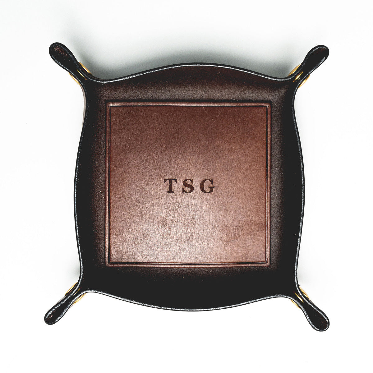 Traveller Leather Valet Tray