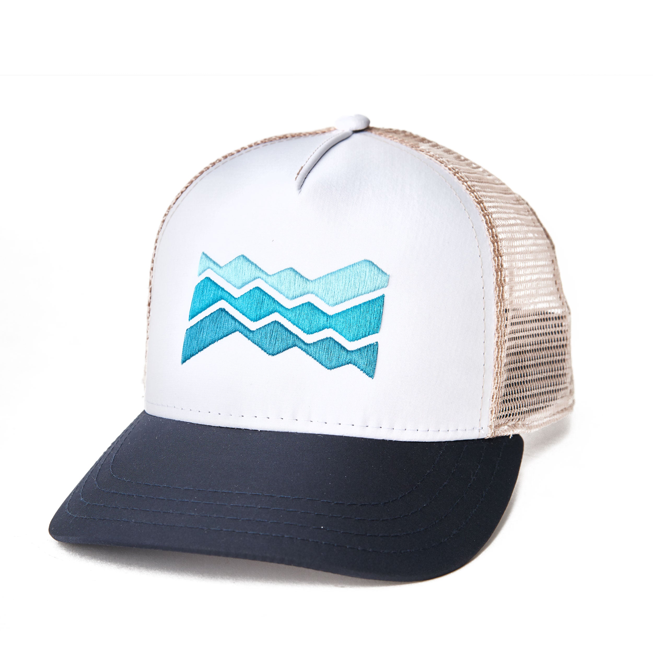 BRN Ridgeline Trucker Hat (White/Khaki)